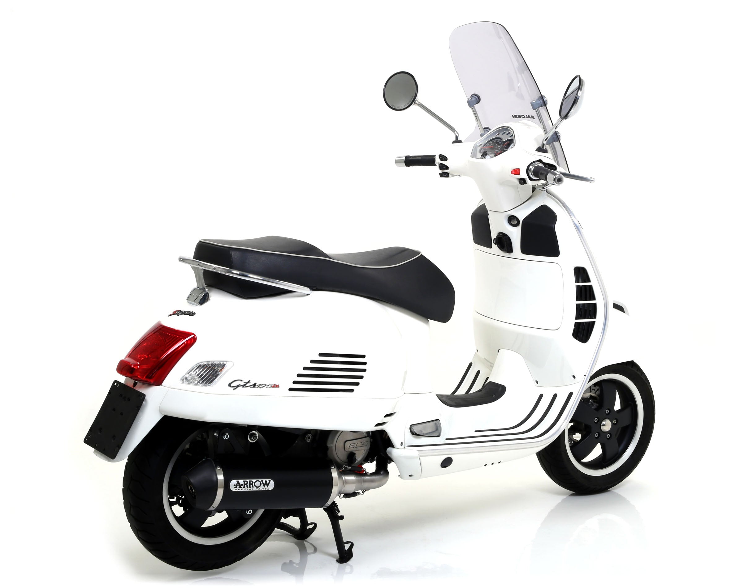 KIT TERMINALI URBAN ALLUMINIO NERO ARROW PIAGGIO VESPA GTS 125I.E. 08-16