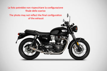 DOPPIO TERMINALE ZARD INOX RACING TRIUMPH BONNEVILLE T120 2021-23