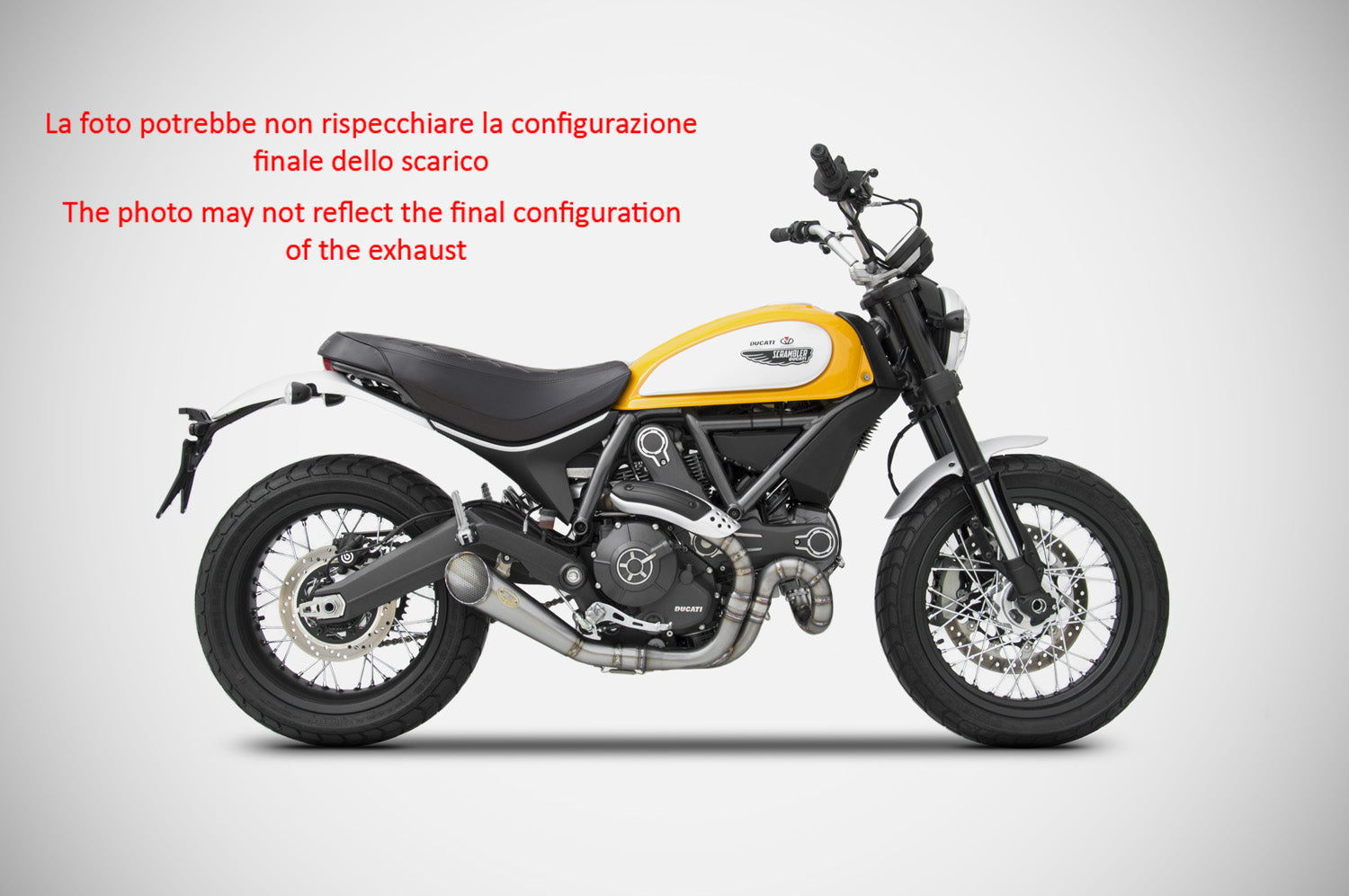 EXHAUST CONICAL ZARD STAINLESS STEEL RACING DUCATI SCRAMBLER 800 2015-19