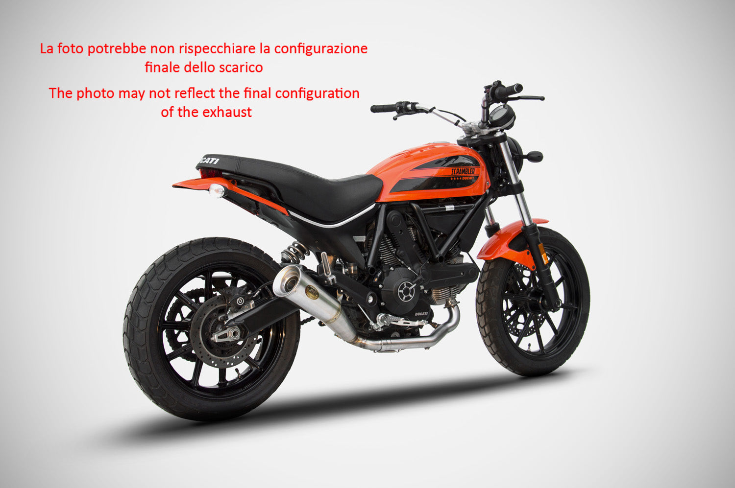 TERMINALE SCARICO CONICO ZARD ACCIAIO INOX RACING DUCATI SCRAMBLER SIXTY2 16-19