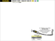 SCARICO COMPLETO COMPETITION RACE-TECH FULL TITANIO ARROW SUZUKI GSXR 1000 R 17-20