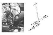 ADJUSTABLE REAR SETS REVERSE SHIFTING MV AGUSTA BRUTALE 675 2012 - 15