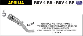 TERMINALE ARROW PRO-RACE APRILIA RSV 4 RR 2015-16