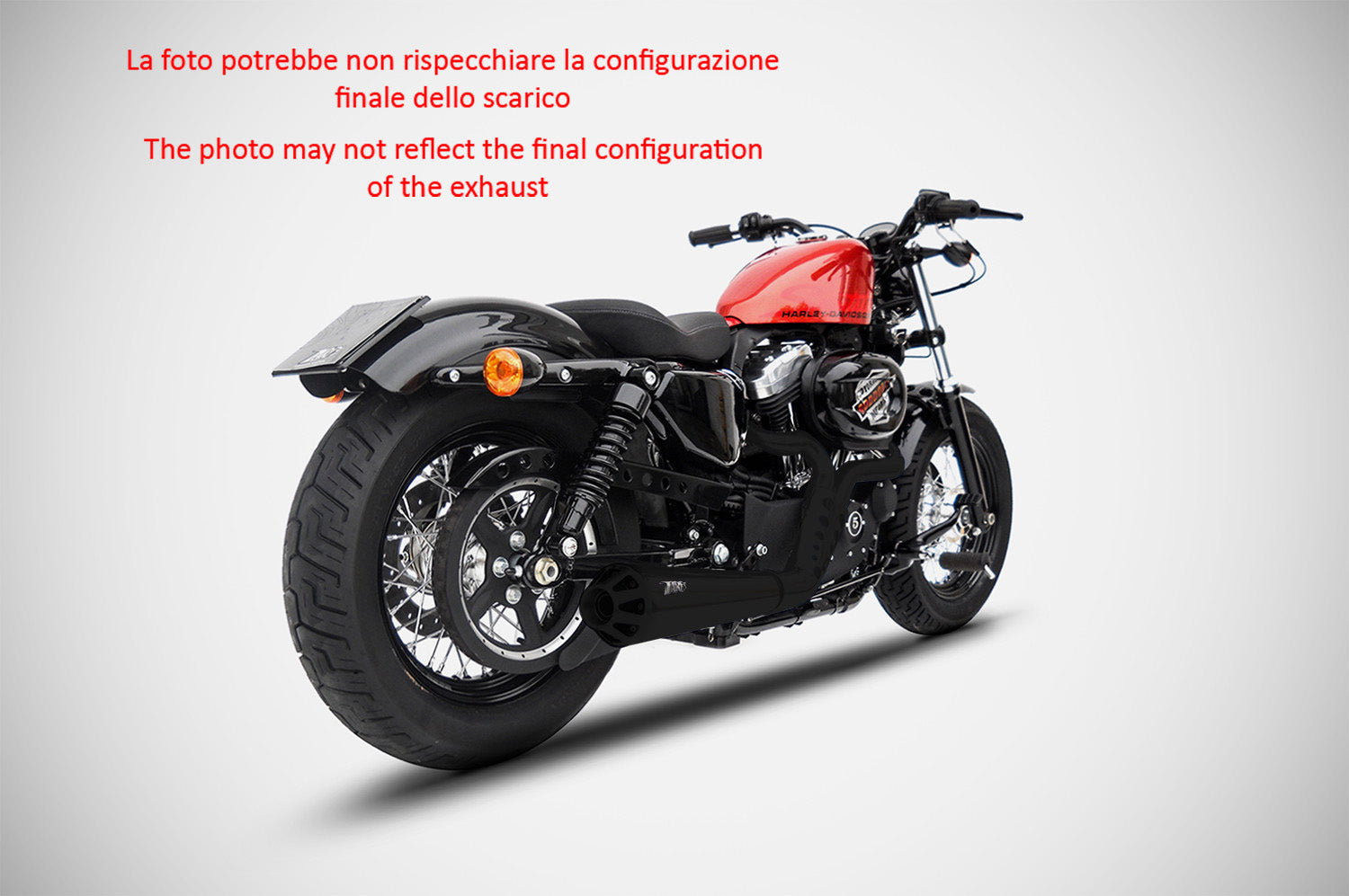 COMPLETE EXHAUST ZARD STAINLESS STEEL E4/E5 HARLEY DAVIDSON SPORTSTER 2014-16