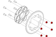 DADI CORONA TITANIO M8X1.25 CNC RACING DUCATI SUPERBIKE 1199 PANIGALE / S / R