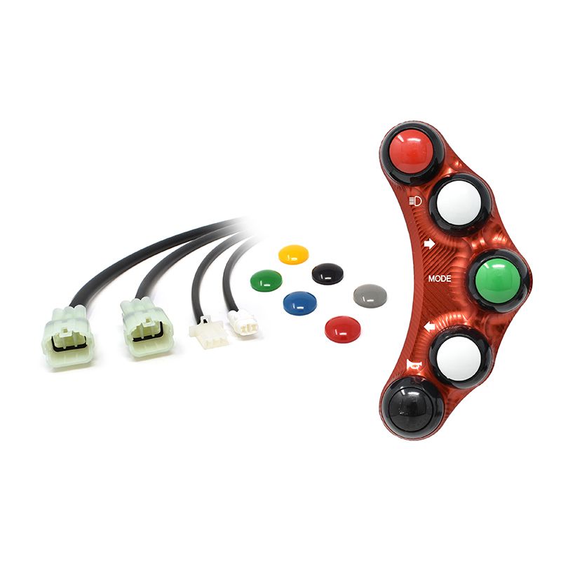 STREET VERSION LEFT HANDLEBAR SWITCH RED JETPRIME KAWASAKI NINJA ZX6R 2019 - 21