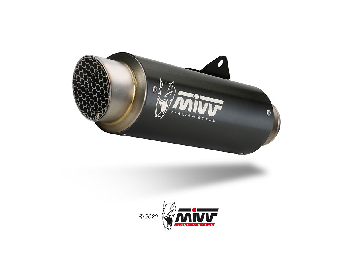 Y.067.LXBP COMPLETE EXHAUST BLACK STAINLESS STEEL MIVV GP PRO YAMAHA MT 125 2020 - 22