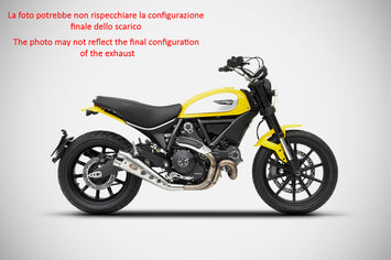 ZARD SLIP-ON LIMITED EDITION STAINLESS STEEL RACING DUCATI SCRAMBLER 800 2015-19