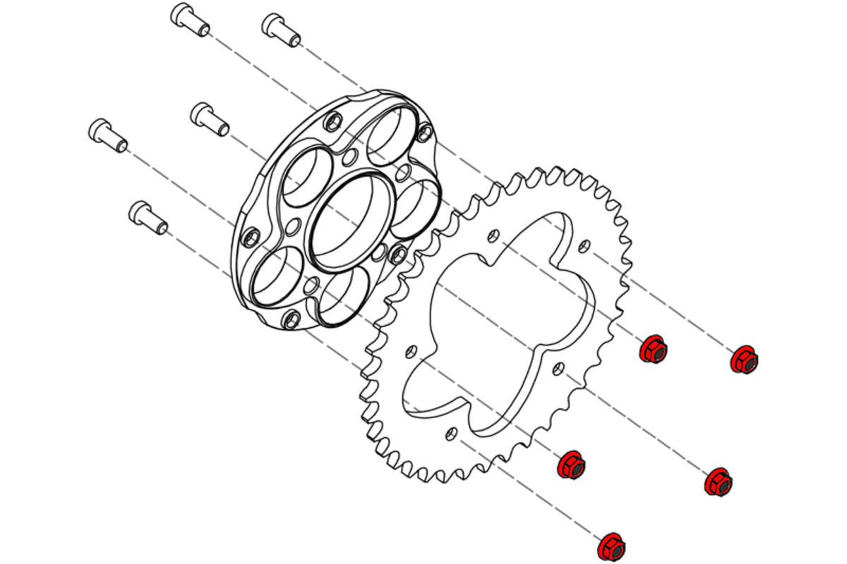 DADI CORONA M8X1.25 CNC RACING DUCATI 848