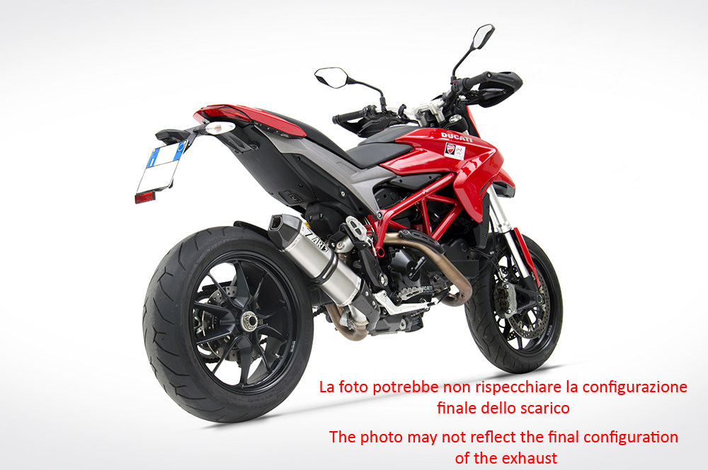TERMINALE SCARICO PENTA ZARD ACCIAIO INOX RACING DUCATI HYPERMOTARD 821 2013 15