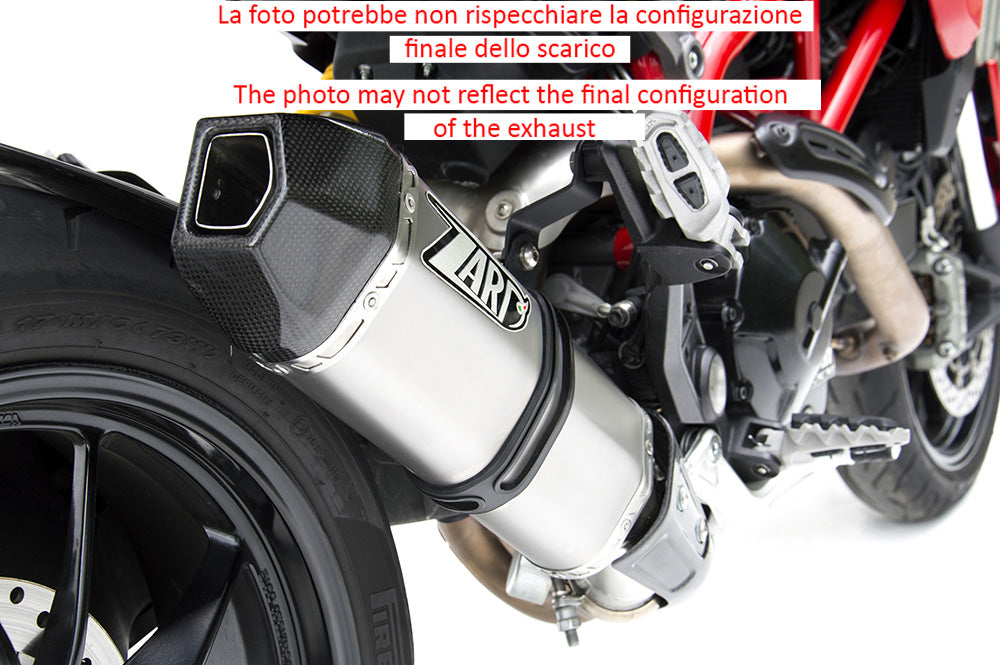 TERMINALE SCARICO PENTA ZARD ACCIAIO INOX RACING DUCATI HYPERMOTARD 821 2013 15