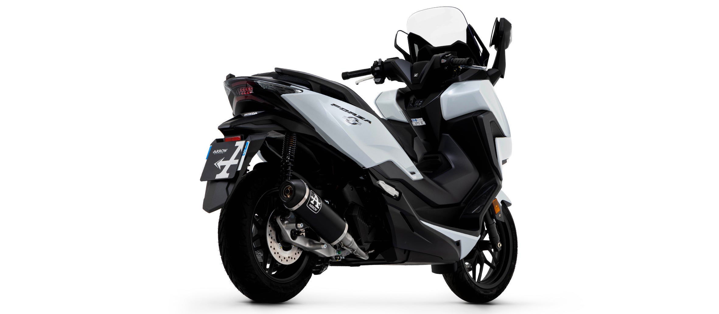 COMPLETE EXHAUST APPROVED E5+E9 URBAN BLACK ALU-CARB ARROW HONDA FORZA 125 2021