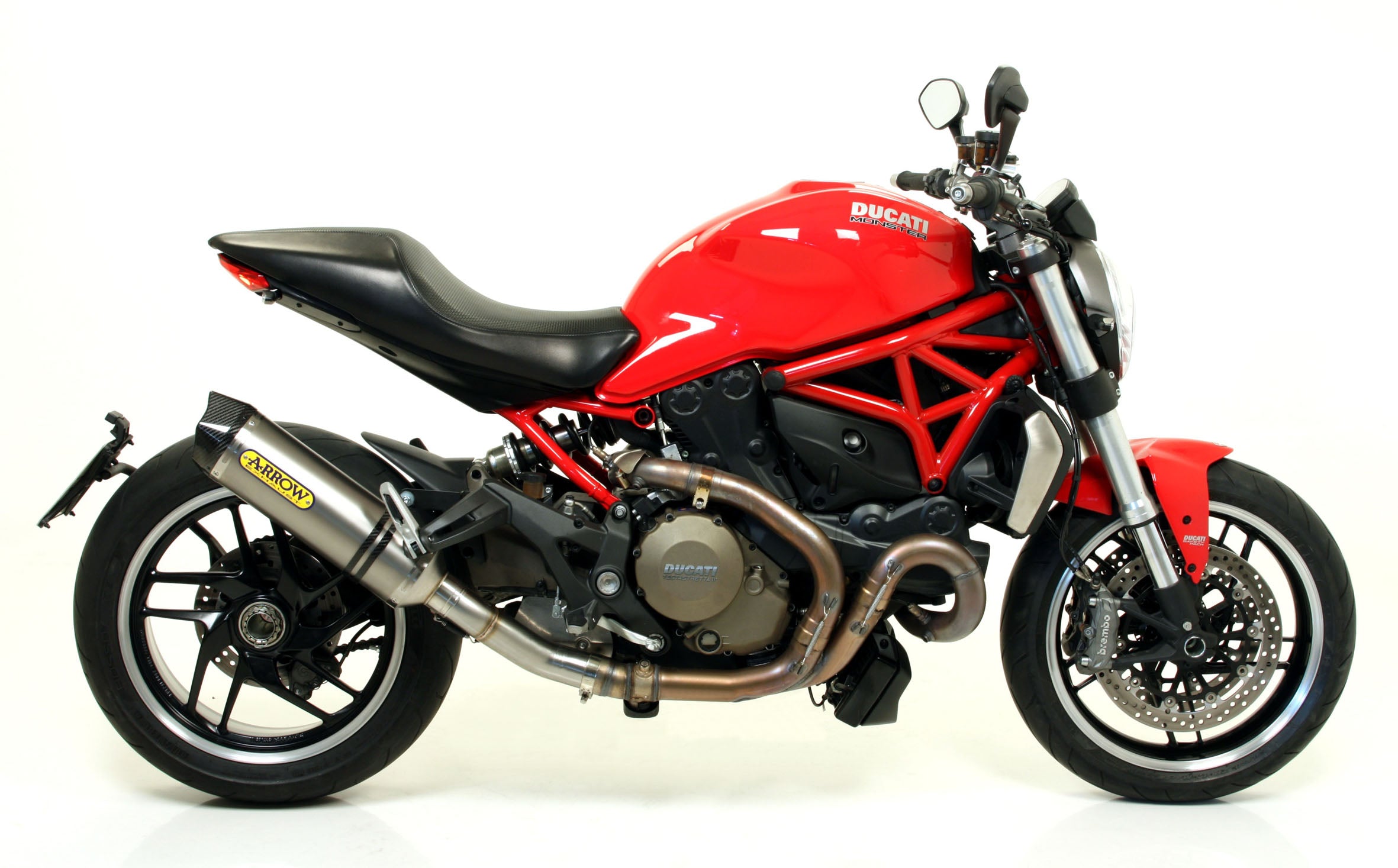 KIT SILENCER APPR. E5+E9 RACE-TECH TITANIUM-CARB ARROW DUCATI MONSTER 1200 14-15