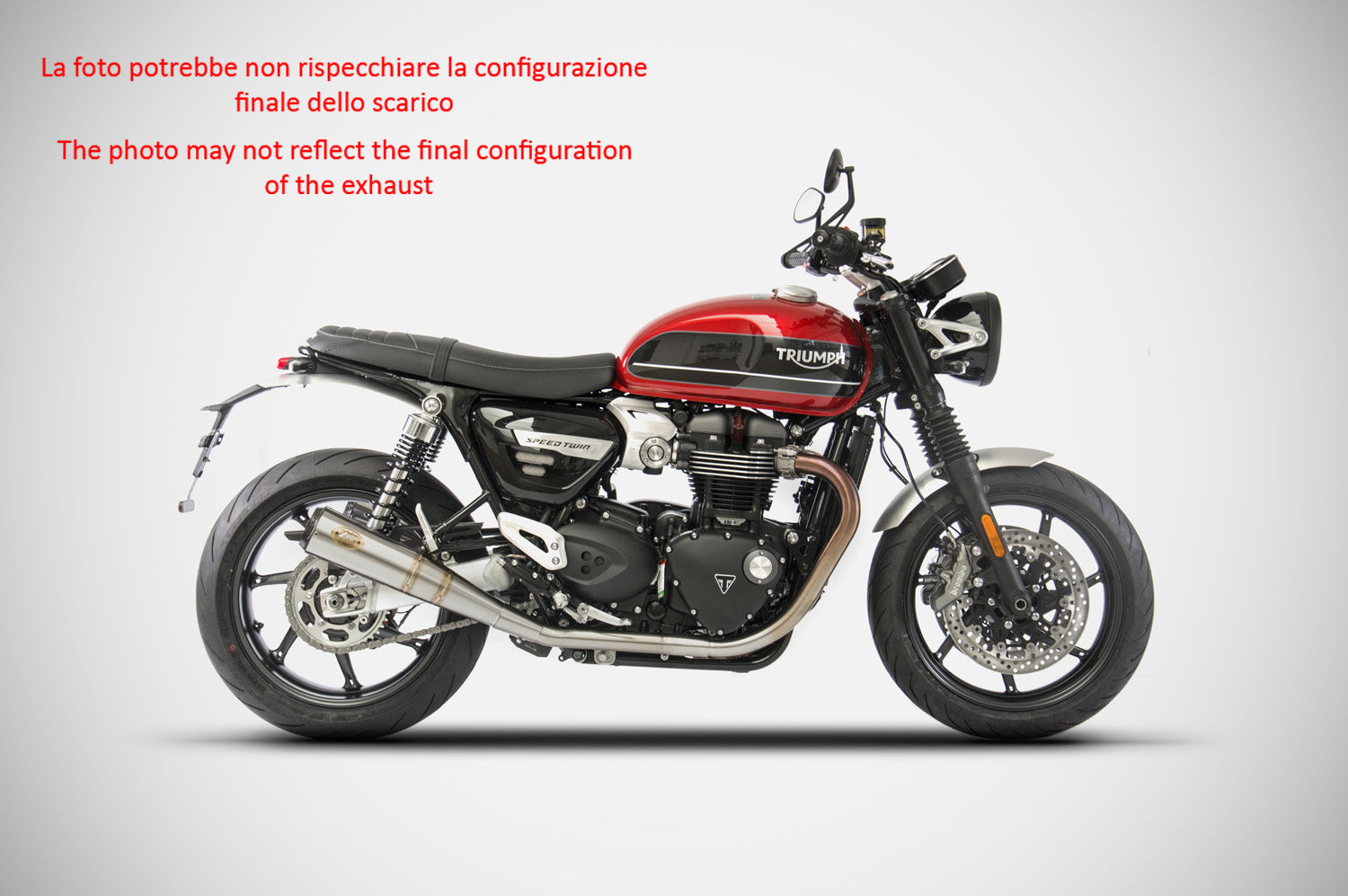 DOUBLE EXHAUST ZARD STEEL CONICAL EURO5 TRIUMPH THRUXTON R/RS 2021-23