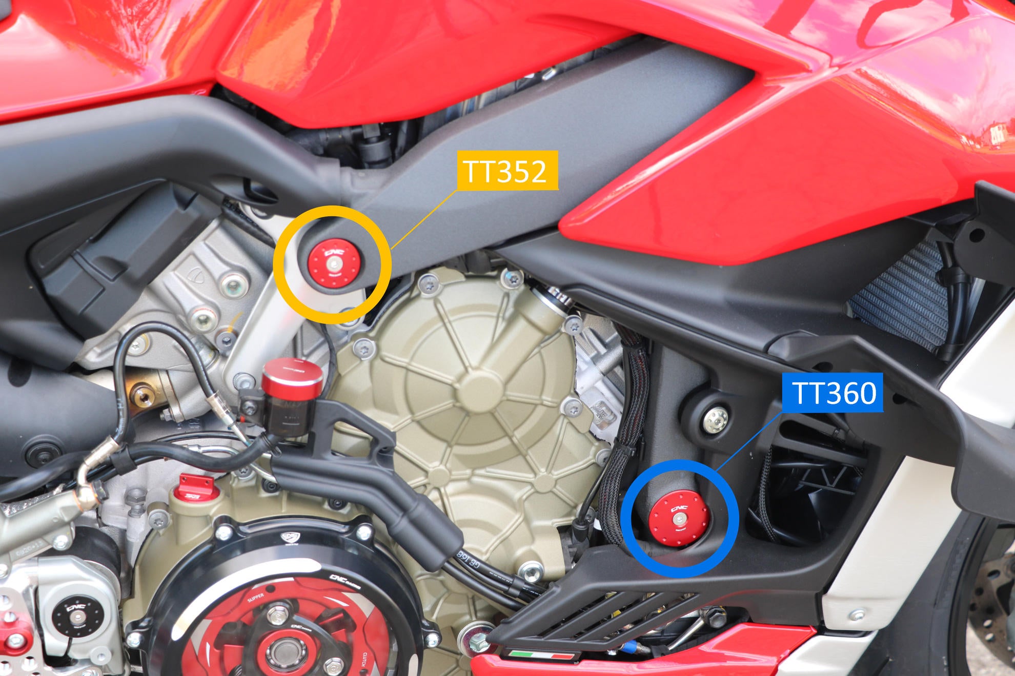 FRAME CAPS KIT SIDE PLAT CNC RACING DUCATI STREETFIGHTER V4 / S