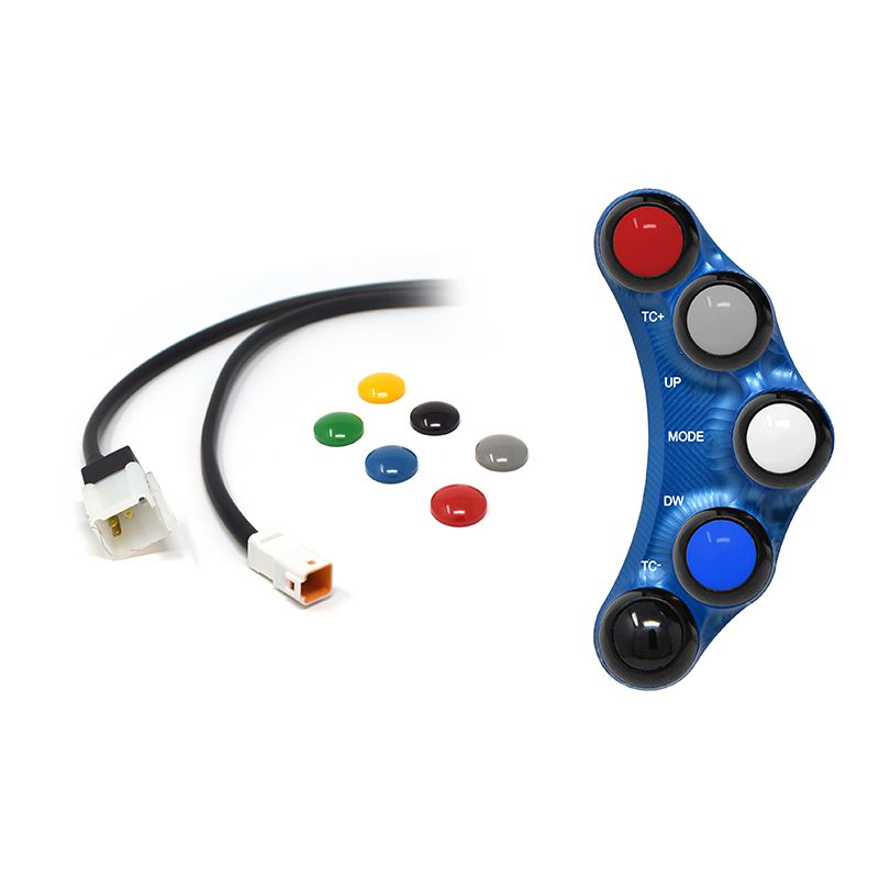 RACING LEFT HANDLEBAR SWITCH BLUE JETPRIME APRILIA TUONO V4 / R / RR 2011 - 16