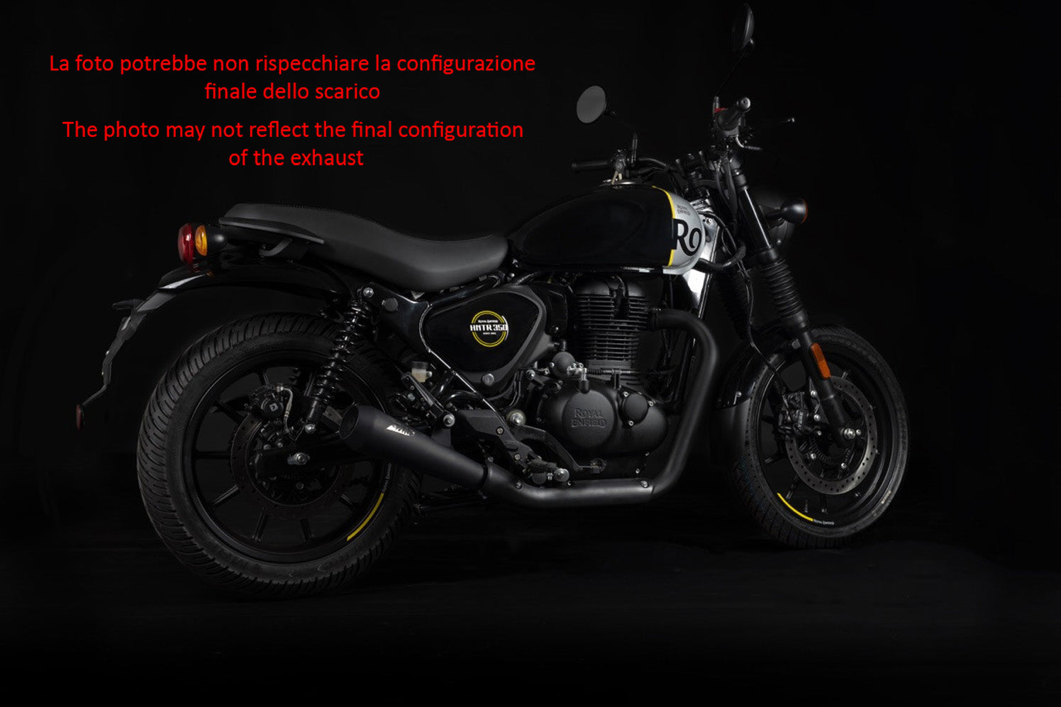 EXHAUST ZARD STAINLESS STEEL BLACK APPROVED EURO5 ROYAL ENFIELD HUNTER 350 2023
