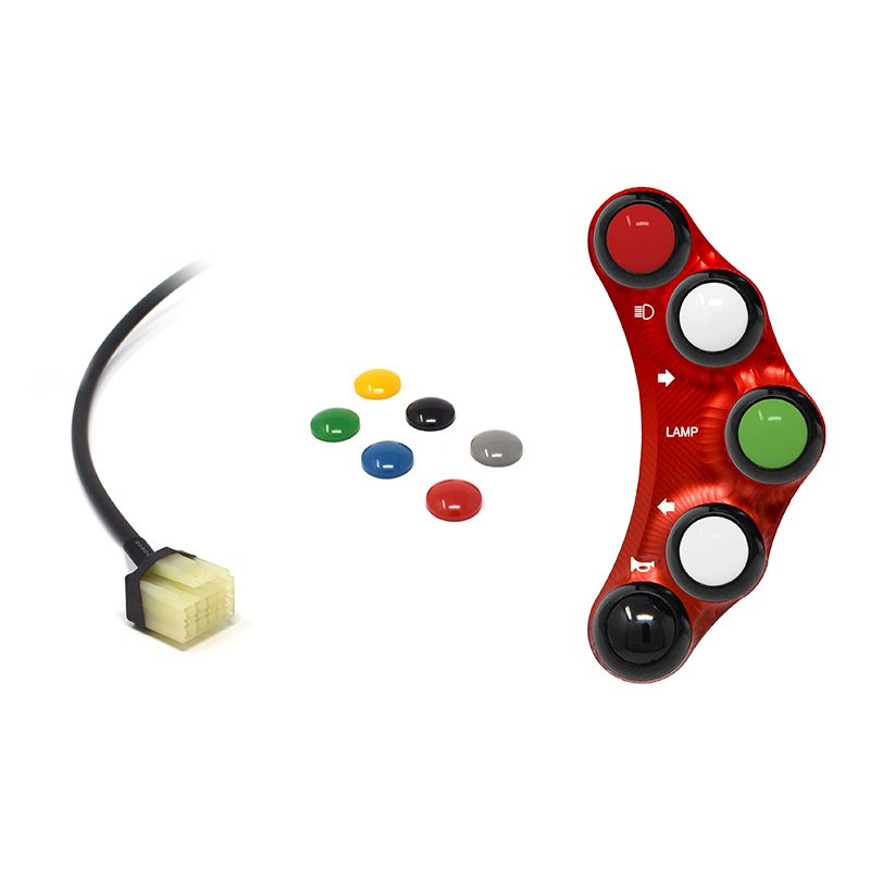 STREET VERSION LEFT HANDLEBAR SWITCH RED JETPRIME YAMAHA T-MAX 500 2008 - 11