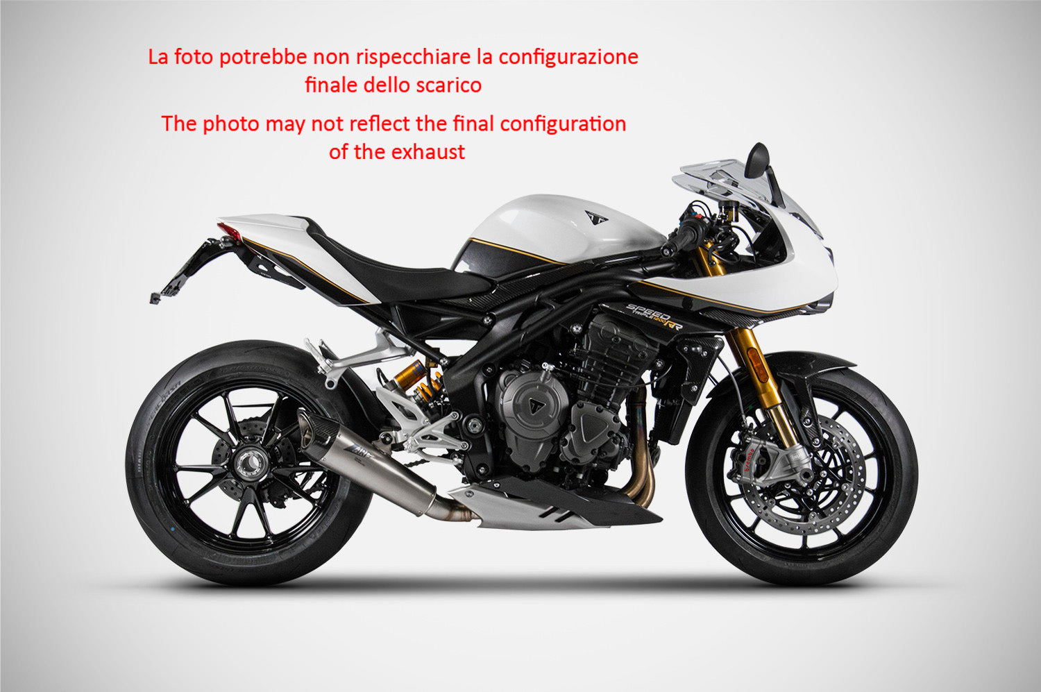 SILENCER EXHAUST RACING ZARD TITANIUM TRIUMPH SPEED TRIPLE 1200 RS/RR 2021-23