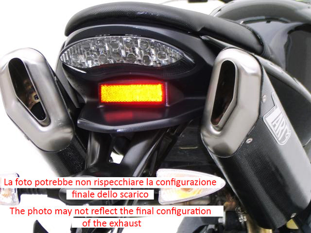 EXHAUST ZARD PENTA ALUMINUM BLACK RACING TRIUMPH STREET TRIPLE 675 2007-12
