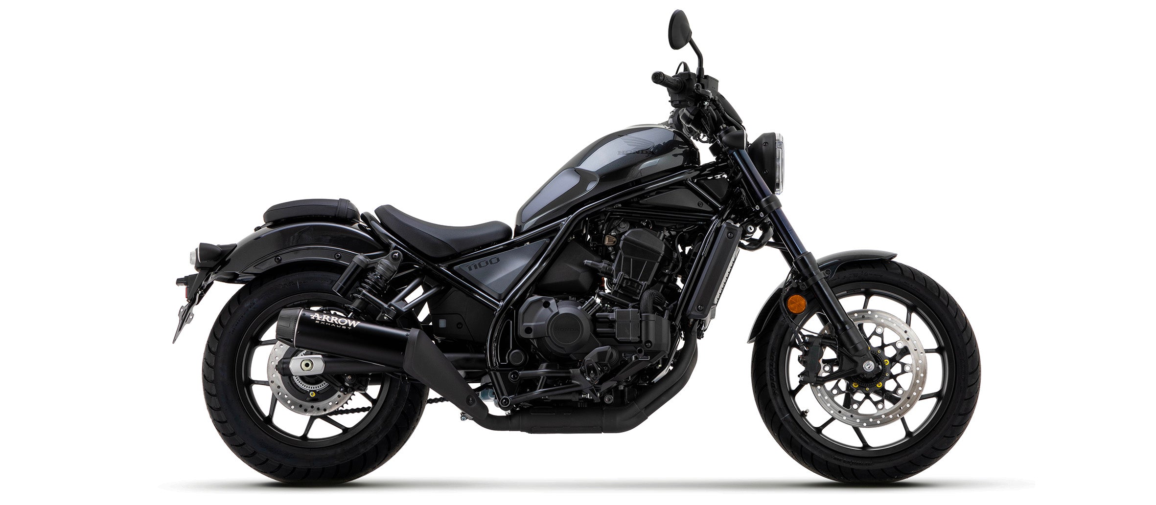 KIT SILENCER REBEL ARROW NICHROM BLACK-CARBON HONDA CMX 1100 REBEL 2021-22