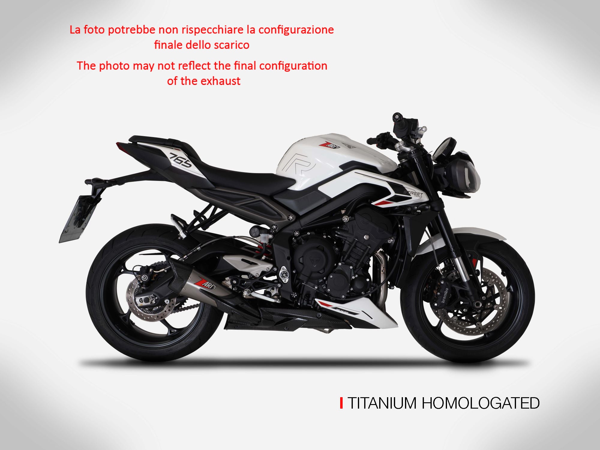 COMPLETE EXHAUST ZARD FULL TITANIUM EURO5 TRIUMPH STREET TRIPLE 765 2023