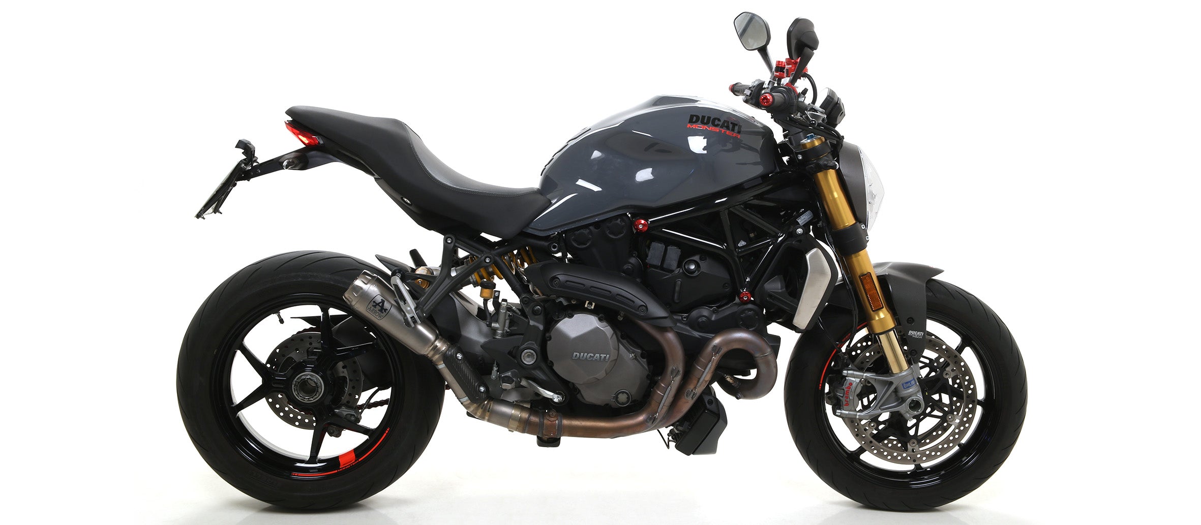 SILENCER PRO-RACE RACING TITANIUM ALTA ARROW DUCATI MONSTER 1200 S 16-20