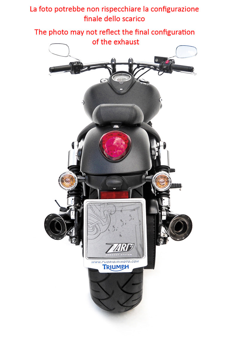 EXHAUST ZARD CONICAL STAINLESS STEEL RACING TRIUMPH THUNDERBIRD 1600 2009-16