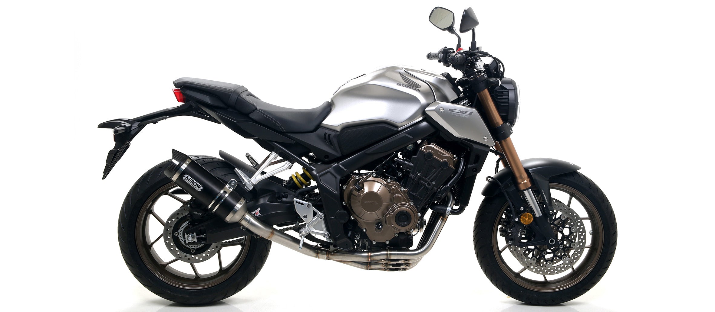 COMPLETE EXHAUST APPR. EC+ECE THUNDER TITANIUM-CARB ARROW HONDA CB 650 R 19-2021
