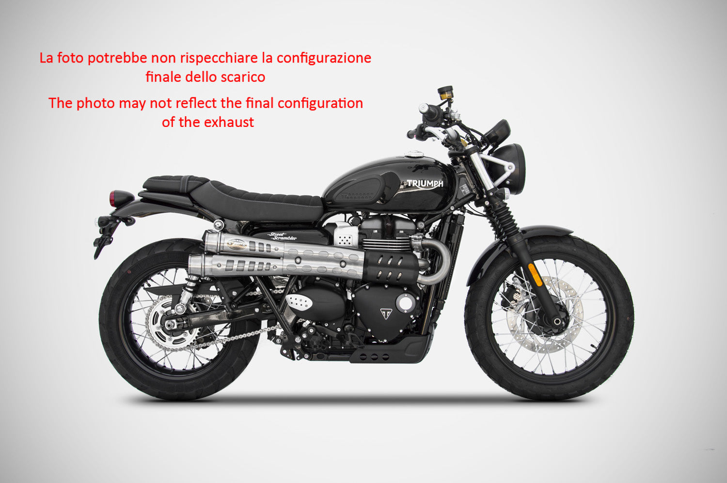 DOPPIO SCARICO ZARD INOX SIX-DAYS EURO5 TRIUMPH STREET SCRAMBLER 2017-23