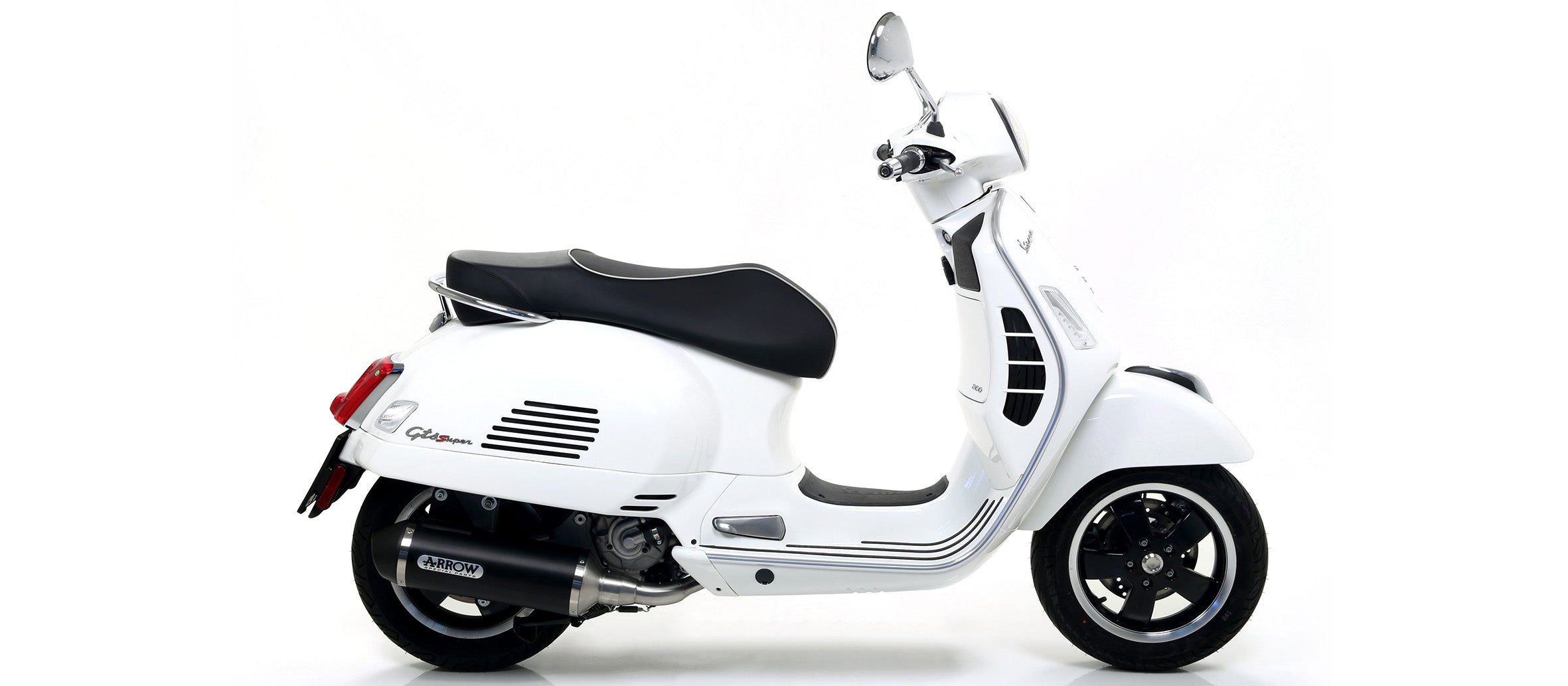 SCARICO MARMITTA URBAN ALLUMINIO NERO ARROW PIAGGIO VESPA GTS 300I.E. 17-18