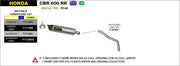SILENCER INDY-RACE APPROVED TITANIUM-CARB ARROW HONDA CBR 600 RR 07-2008