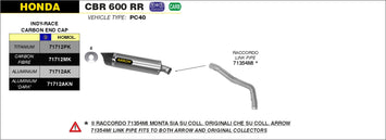 SCARICO COMPLETO ARROW INDY-RACE OMOLOG. TIT-CARB HONDA CBR 600 RR 07-2008