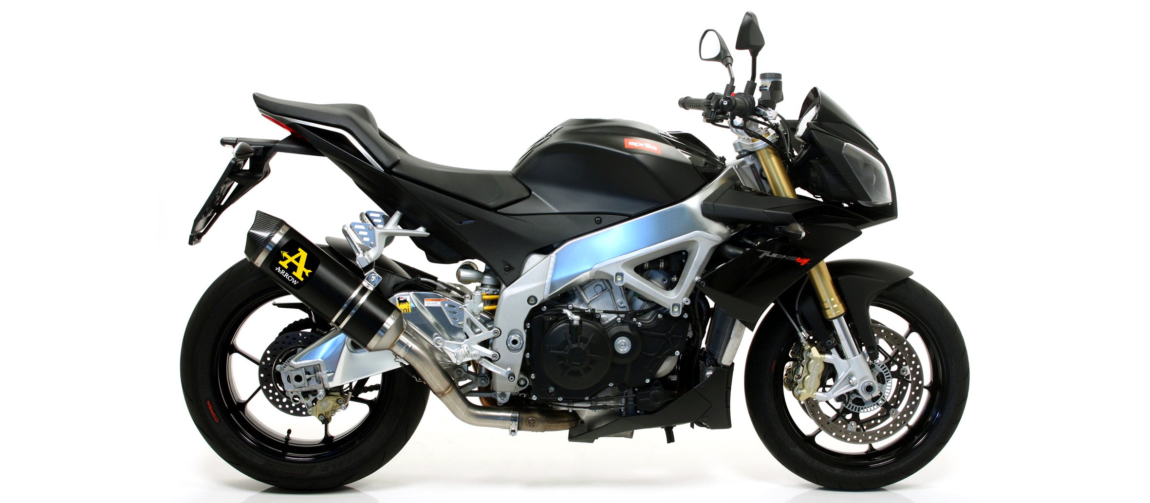 SILENCER RACE-TECH APPR. E5+E9 TITANIUM-CARB ARROW APRILIA TUONO V4R APRC 11-15