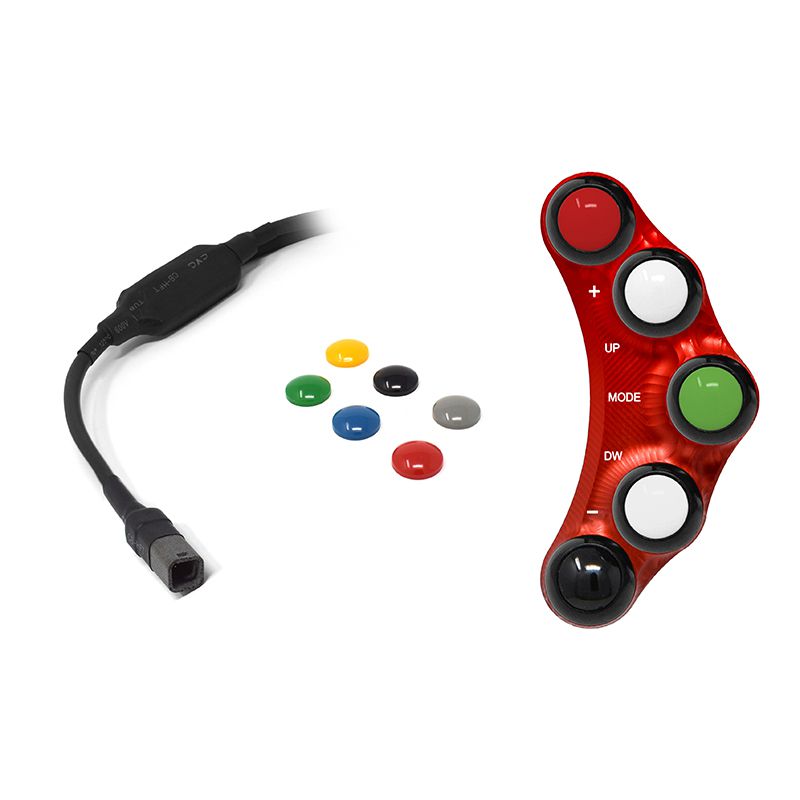 RACING LEFT HANDLEBAR SWITCH RED JETPRIME DUCATI PANIGALE V4 / S / R