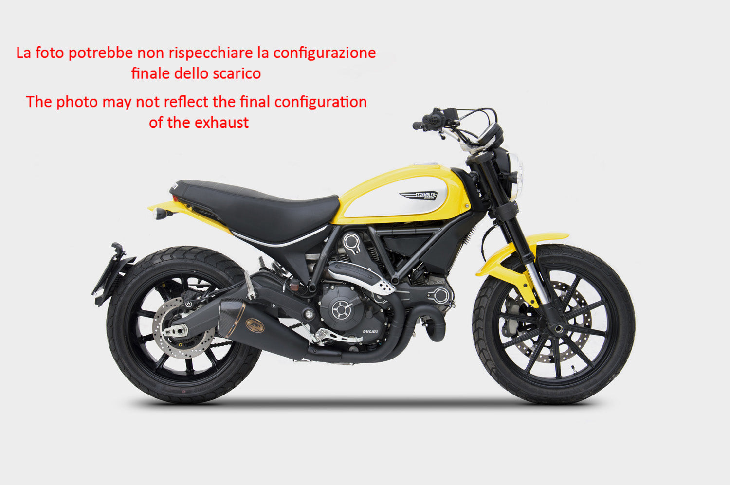 EXHAUST ZARD LOW STEEL APPROVED EURO3 DUCATI SCRAMBLER 800 2015-16