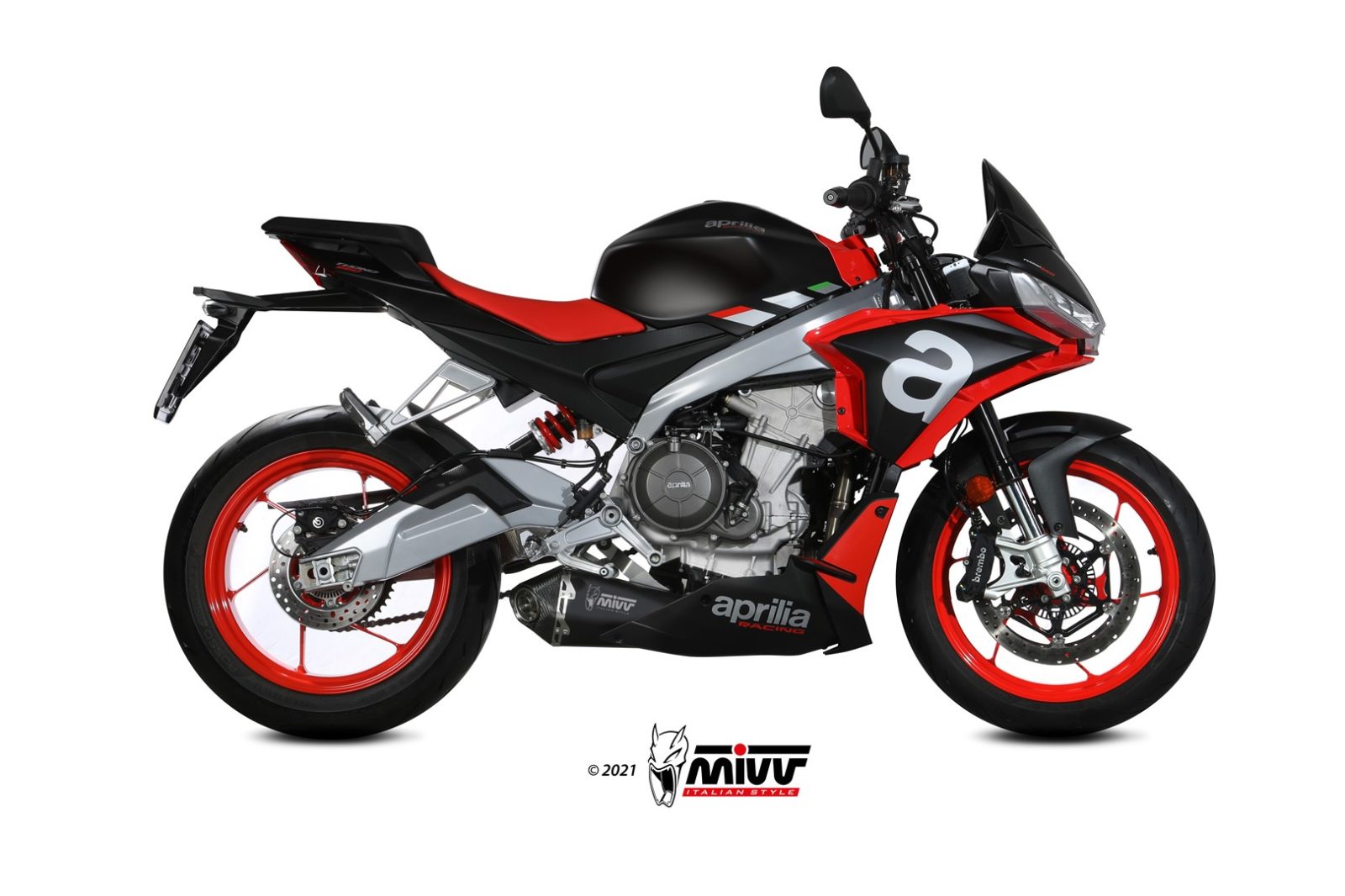 A.014.LDRB SCARICO COMPLETO INOX NERO MIVV DELTA RACE APRILIA TUONO 660 2020-22