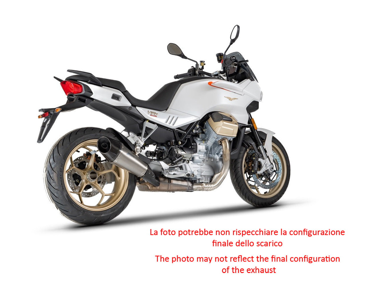 TERMINALE SCARICO ZARD TITANIO OMOLOGATO EURO5 MOTO GUZZI V100 MANDELLO 2023