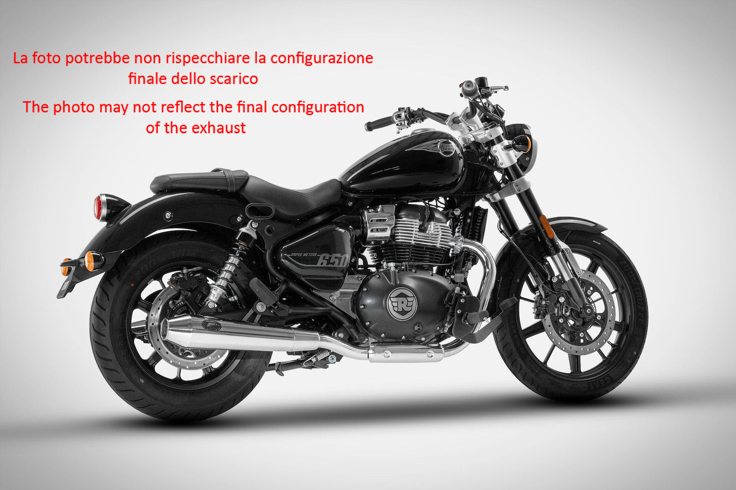 EXHAUST ZARD POLISHED STAINLESS STEEL RACING ROYAL ENFIELD METEOR 650 2023