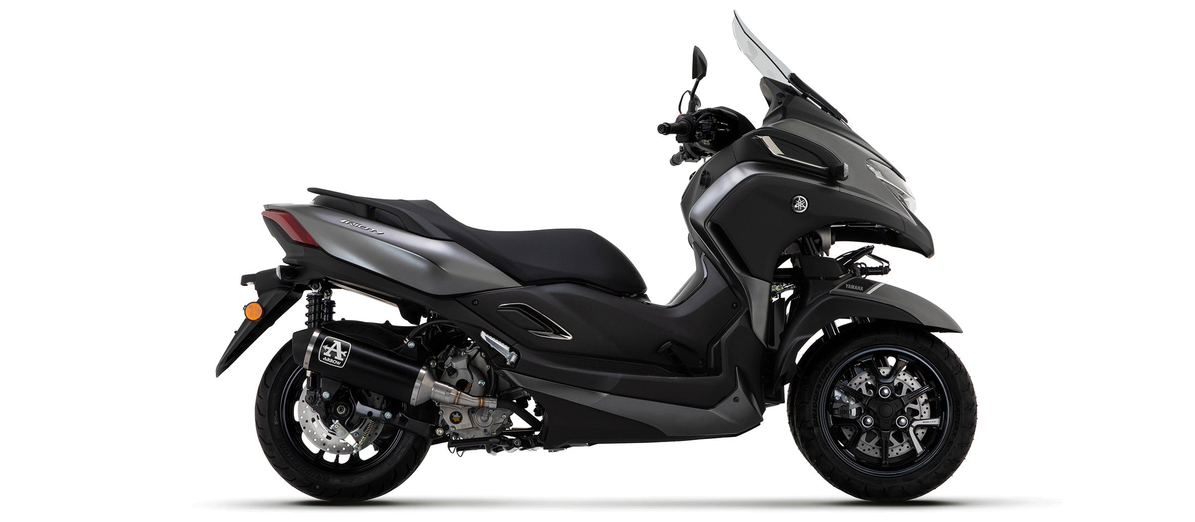 COMPLETE EXHAUST APPROVED URBAN BLACK ALU-BLACK ARROW YAMAHA TRICITY 300 21-22