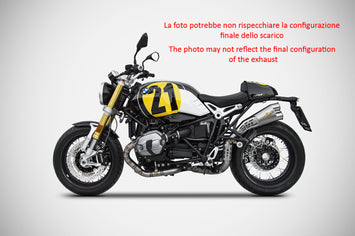 ZARD Terminate Scarico Zard Special Ed Inox Racing exhaust for BMW R NineT Urban GS 2021-23, featuring stainless steel construction and racing design.