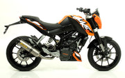 SCARICO MARMITTA OMOLOGATO E5+E9 TITANIO-CARBONIO ARROW KTM DUKE 200 11-14