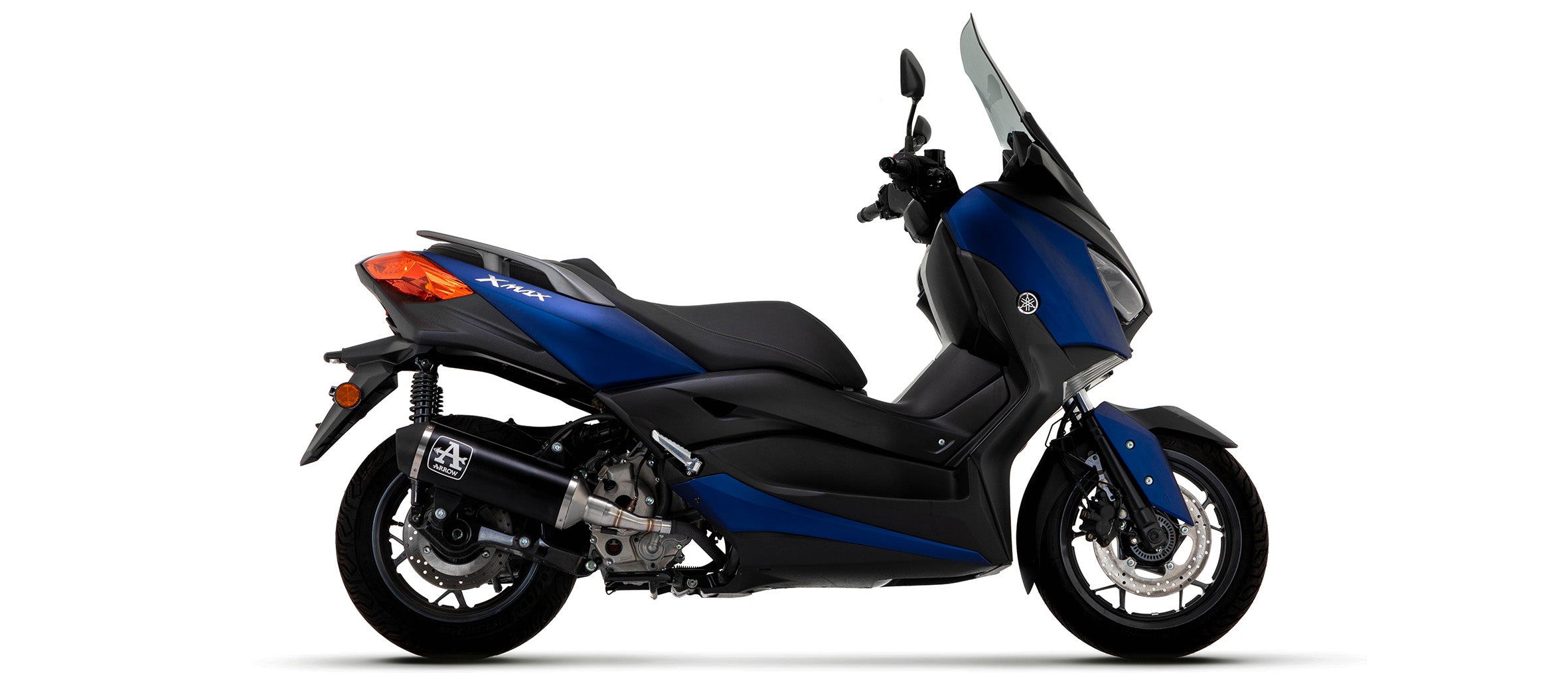 COMPLETE EXHAUST APPROVED URBAN BLACK ALU-BLACK ARROW YAMAHA X-MAX 300 21-22
