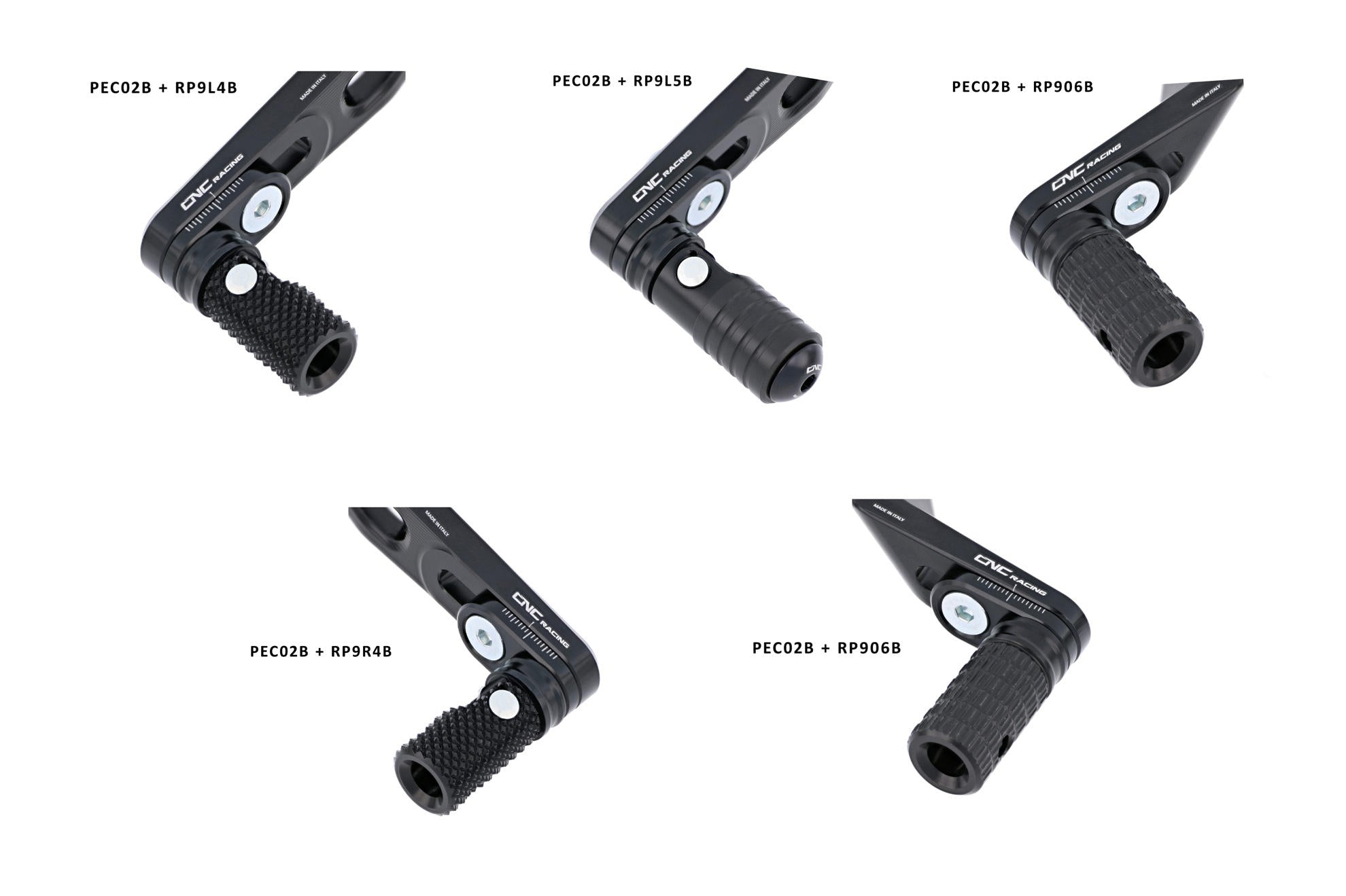 GEAR/REAR BRAKE LEVERS KIT SLIDE CNC RACING DUCATI MONSTER 1200 / S / R