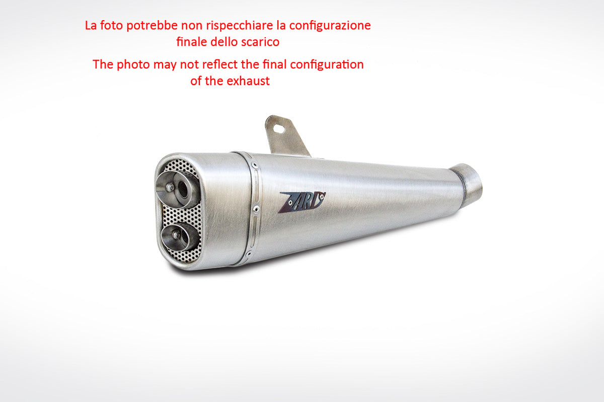 COMPLETE EXHAUST ZARD SHORT LOW STEEL RACING TRIUMPH THRUXTON 900 2001-16