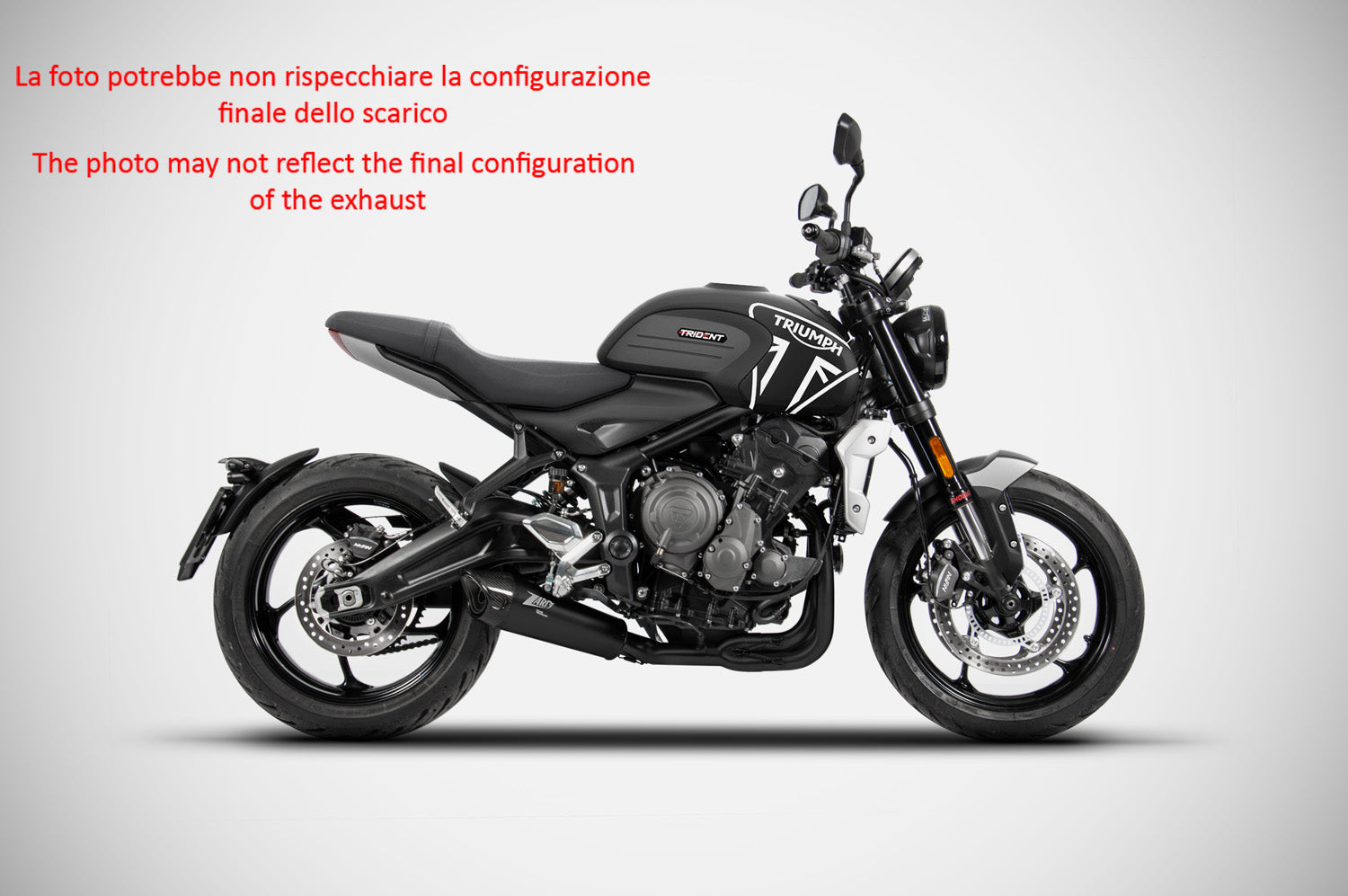 COMPLETE EXHAUST ZARD STAINLESS STEEL RACING TRIUMPH TRIDENT 660 2021 - 2023