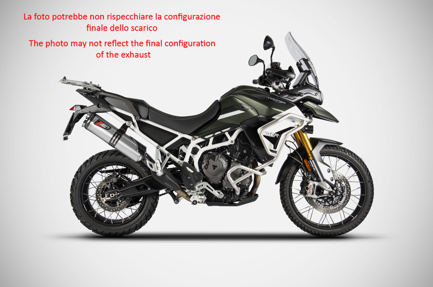 EXHAUST ZARD STAINLESS STEEL RACING TRIUMPH TIGER 900 2020-23