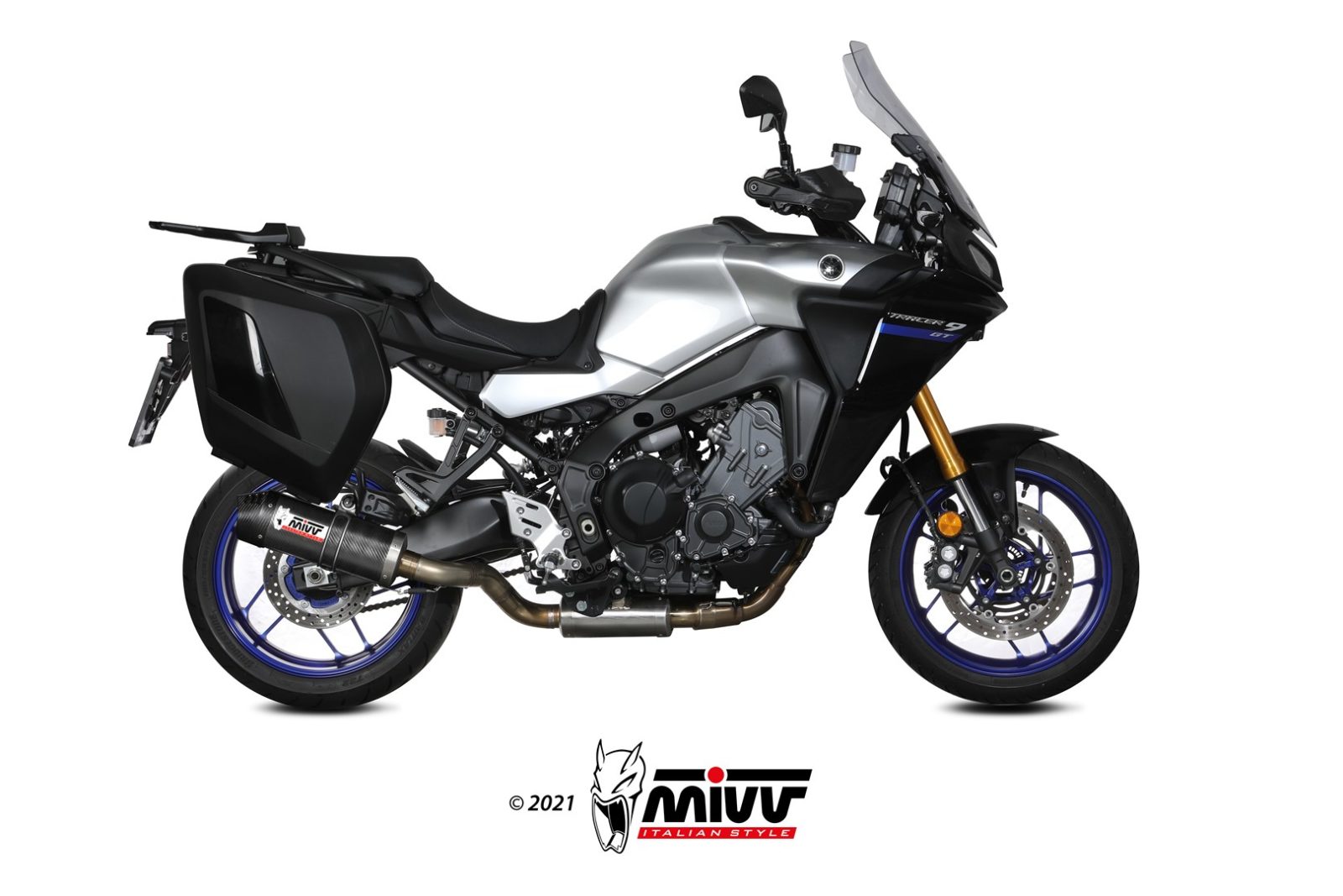 Y.069.L3C SCARICO COMPLETO CARBONIO MIVV OVAL YAMAHA TRACER 900 / GT 2021 - 22