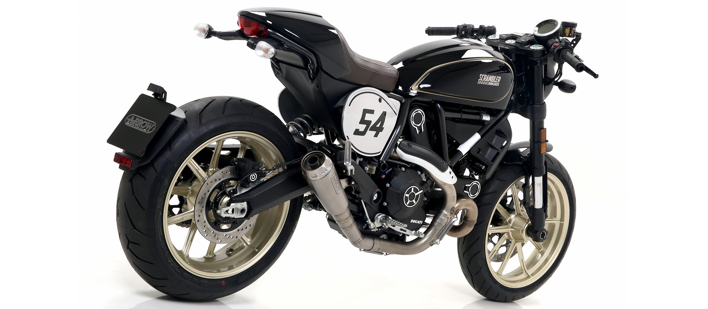 SILENCER PRO-RACE TITANIUM RACING ARROW DUCATI SCRAMBLER 800 CAFÈ RACER 17-20