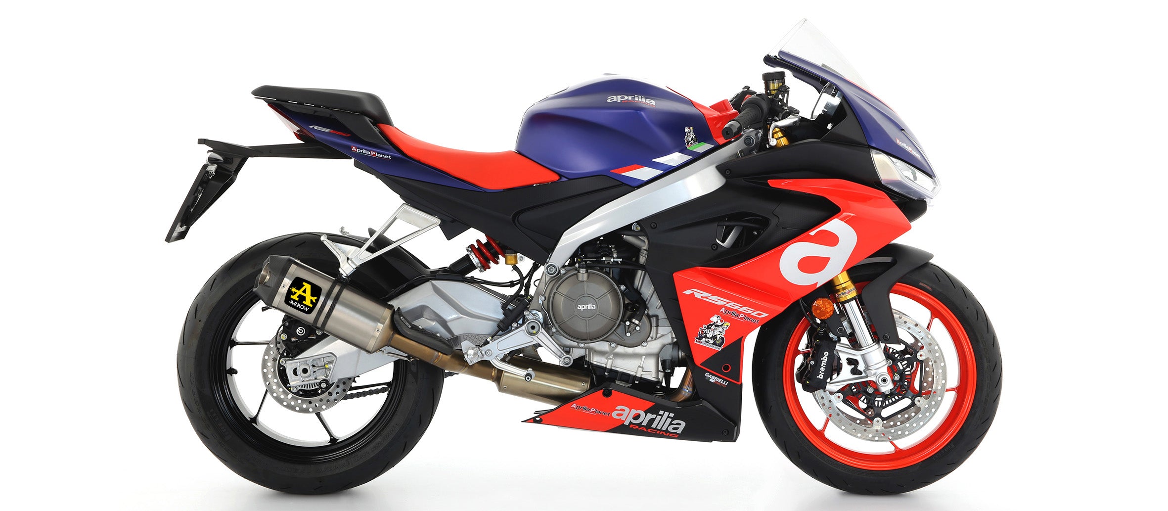 KIT SILENCER APPROVED EC+ECE INDY-RACE TITANIUM-CARB ARROW APRILIA RS 660 20-21